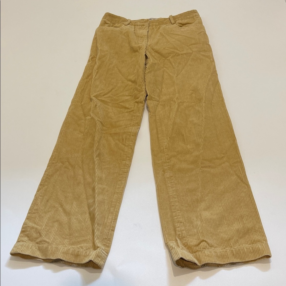 Baum Und Pferdgarten Wide-Leg Corduroy Pants in Light Tan